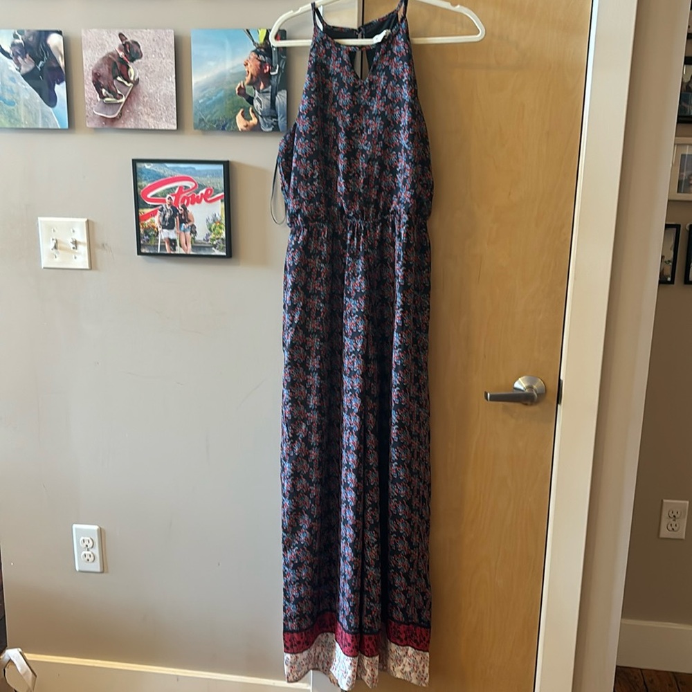 Patterned pant romper